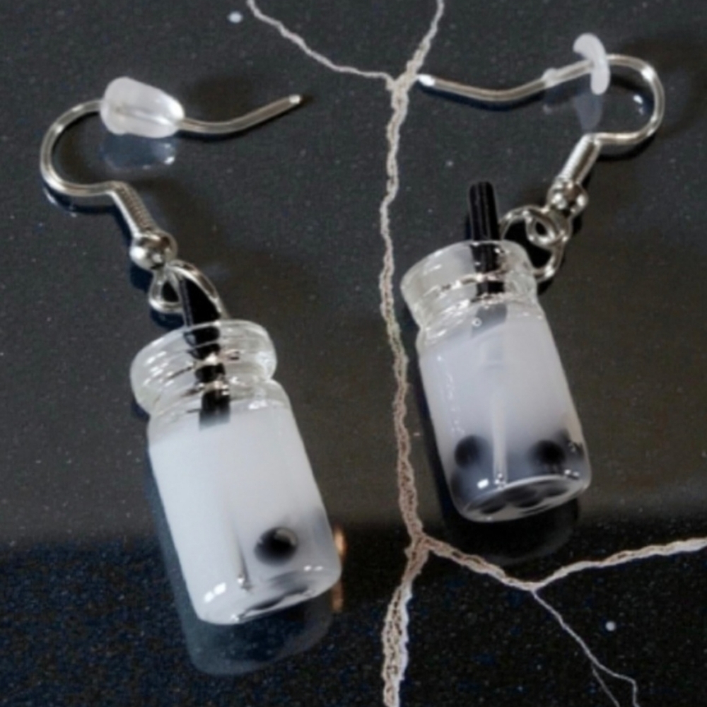 Boba Tea Earrings